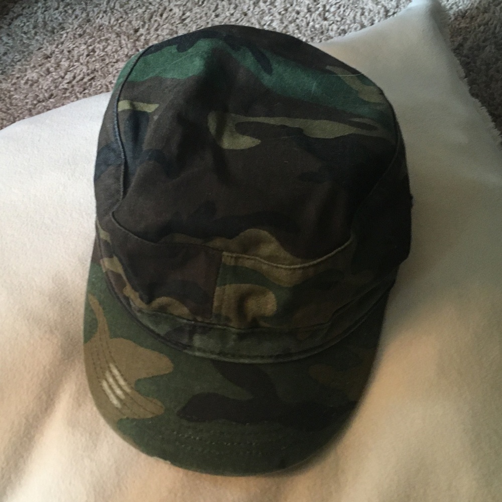 District Threads Distressed Camo Cadet Hat